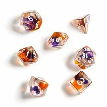 Sirius Dice Set - Orange Purple Clear