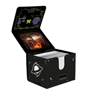 Ultra Pro Magic the Gathering - Edge Of Eternities Premium Alcove Edge Deck Box With Interior Printing Red Mythic