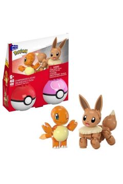 Mattel Mega Pokemon Charmander I Evee Poke Balle