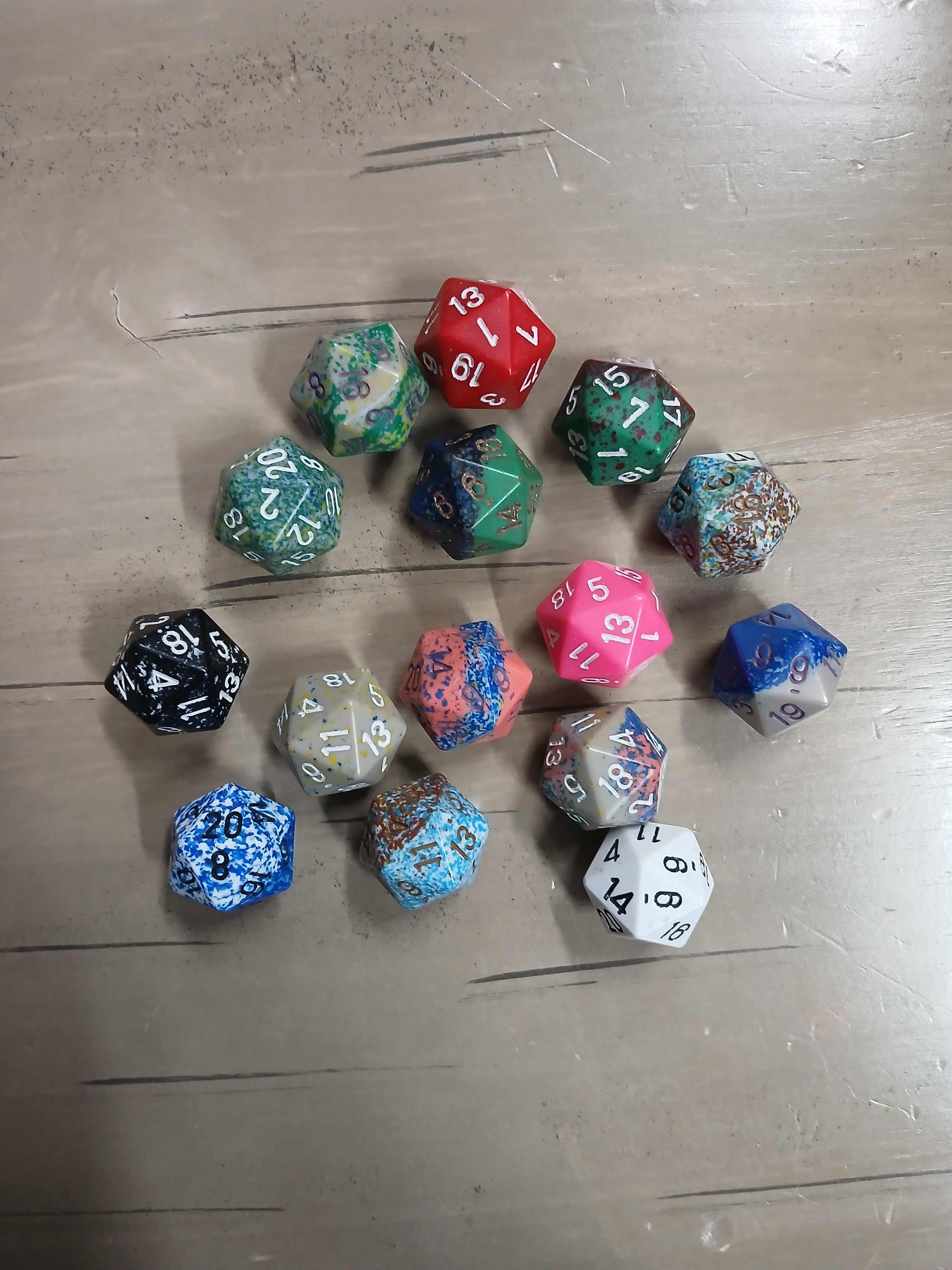 Asst. Chessex d20