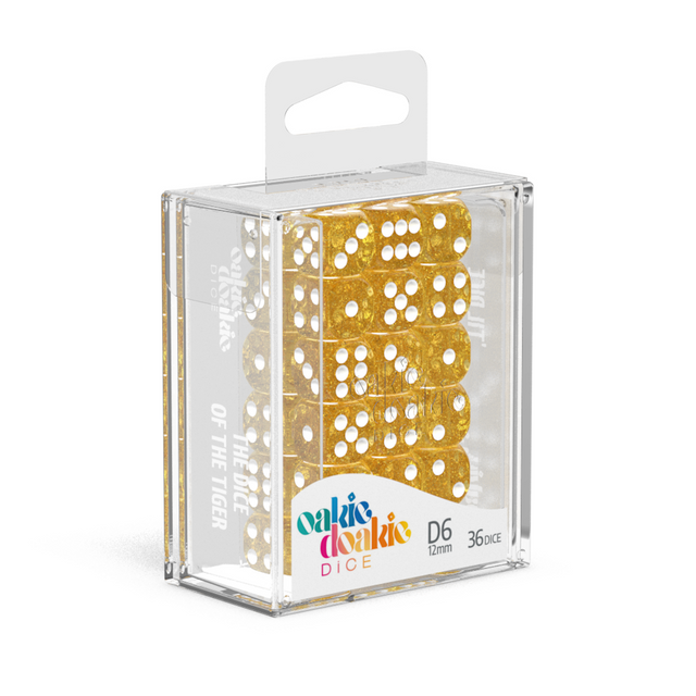 OK D6 dice - speckled orange