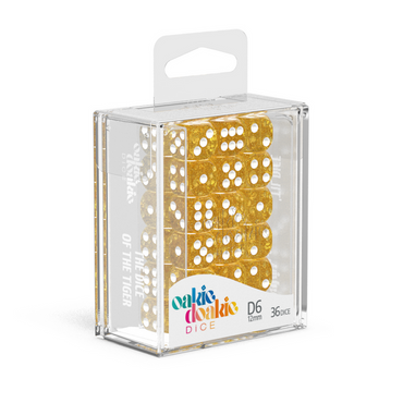 OK D6 dice - speckled orange