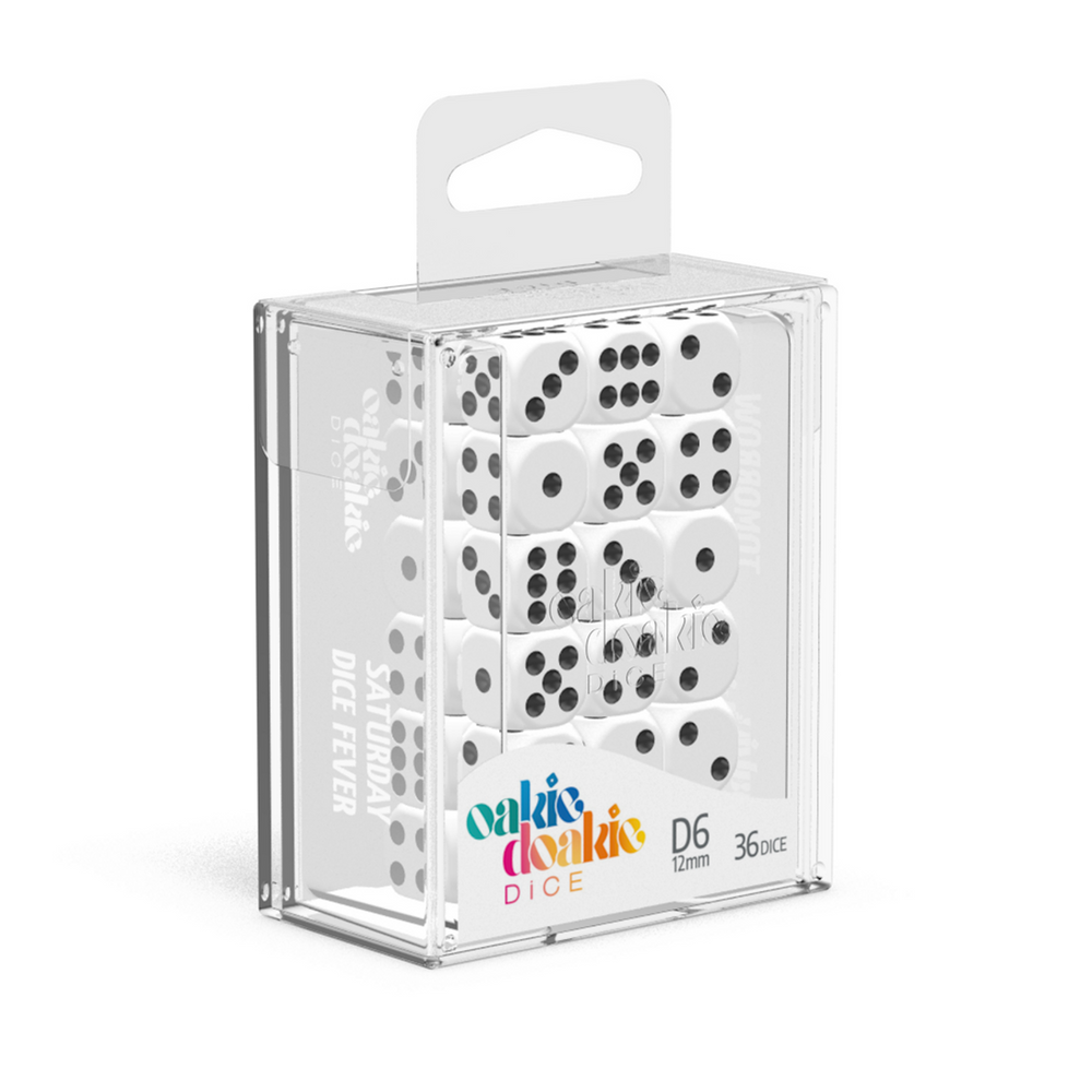 OD 12mm white dice