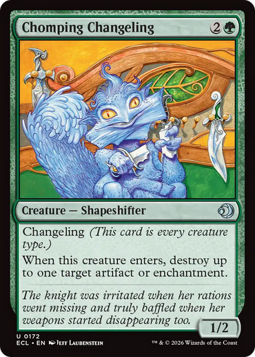 Chomping Changeling [Lorwyn Eclipsed]