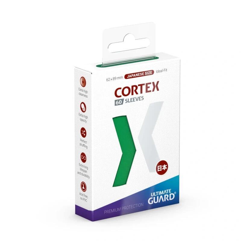 Ultimate Guard Cortex Sleeves Japanese Size Glossy - Green (60-pk)