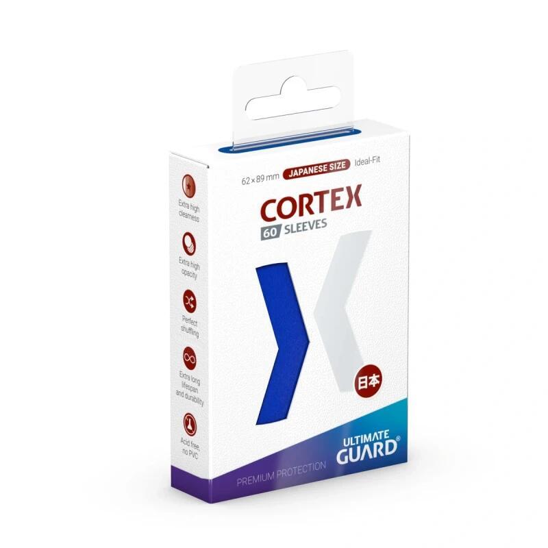 Ultimate Guard Cortex Sleeves Japanese Size Glossy - Blue (60-pk)