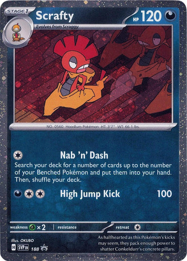 Scrafty (188) [Scarlet & Violet: Black Star Promos]