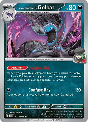 Team Rocket's Golbat (121/182) [Scarlet & Violet: Destined Rivals]