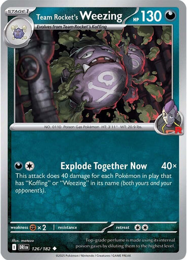 Team Rocket's Weezing (126/182) [Scarlet & Violet: Destined Rivals]