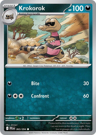 Krokorok (065/094) [Mega Evolution: Phantasmal Flames]