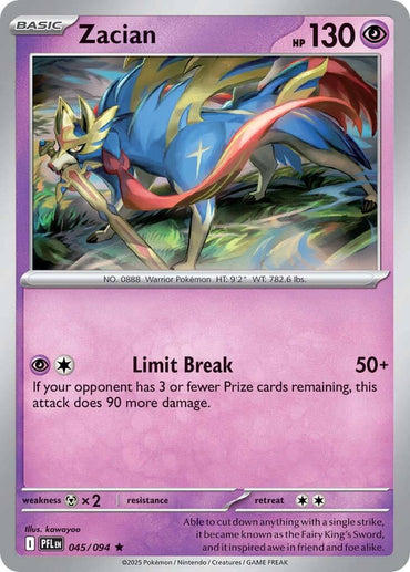 Zacian (045/094) [Mega Evolution: Phantasmal Flames]