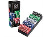 Cardinal Multi-Color Classics Casino Style Poker Chips 100 Pieces Set With Rack