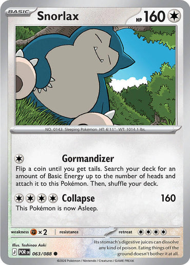 Snorlax (063/088) [Mega Evolution: Perfect Order]