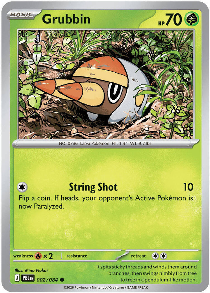 Grubbin (002/084) [Mega Evolution: Pitch Black]