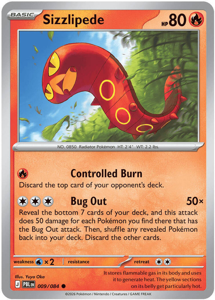 Sizzlipede (009/084) [Mega Evolution: Pitch Black]