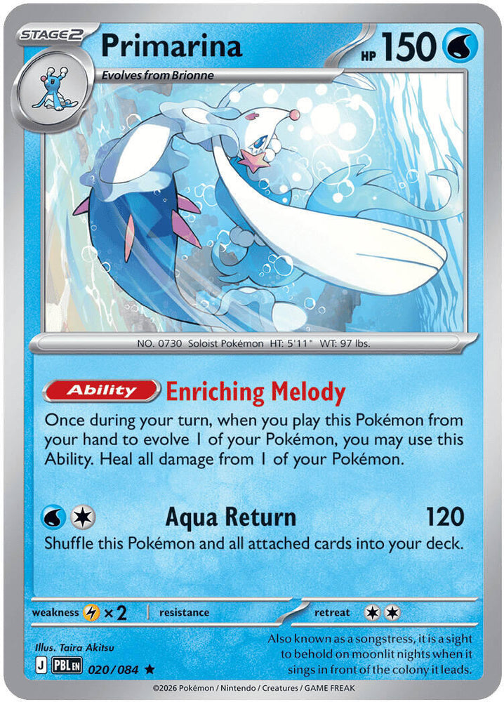 Primarina (020/084) [Mega Evolution: Pitch Black]