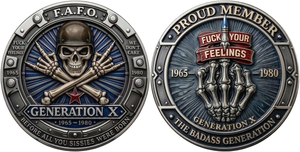 Generation X Rebel Spirit Challenge Coin