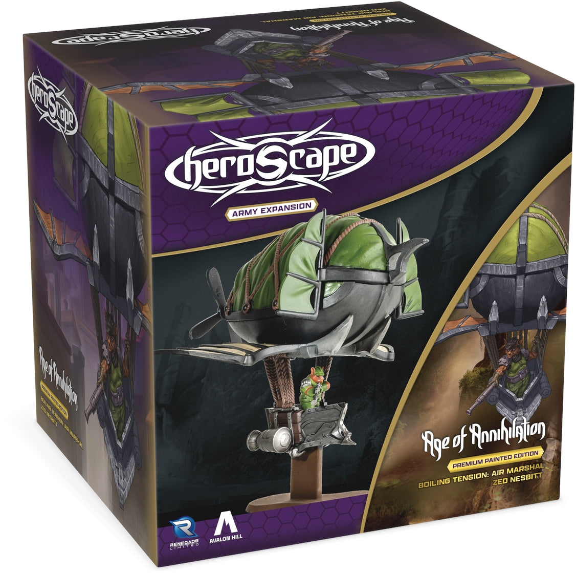 Heroscape Boiling Tensions: Air Marshal Zed Nesbitt Army Expansion (Premium Painted Edition)