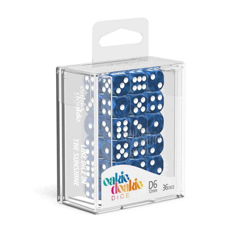 OD 12mm Marble Blue dice