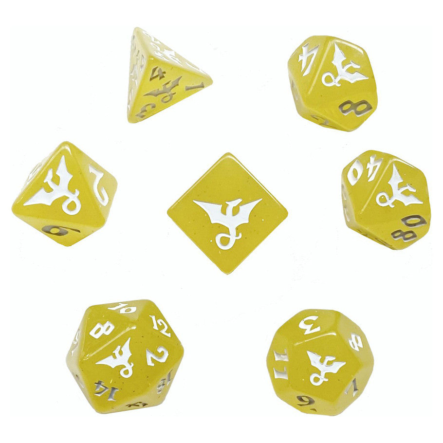 7-Set Glitter: Dragon: Yellow