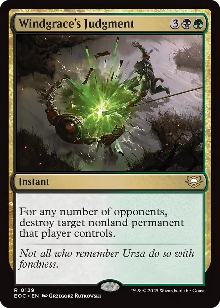 Windgrace's Judgment [Edge of Eternities Commander]