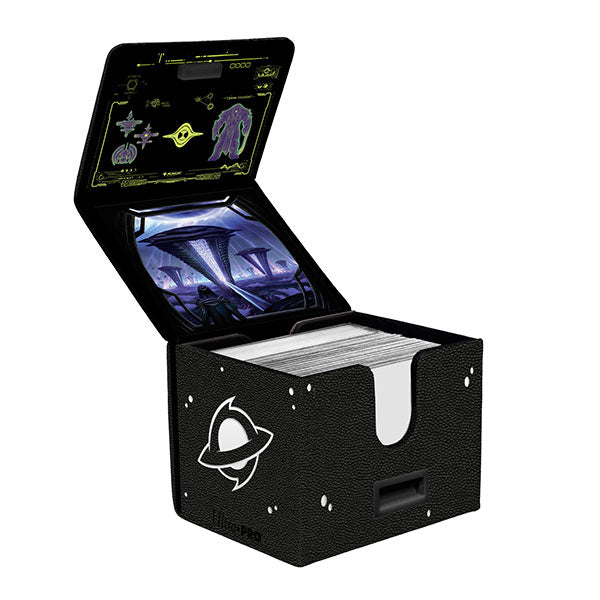 Ultra Pro Magic the Gathering - Edge Of Eternities Premium Alcove Edge Deck Box With Interior Printing Black Mythic