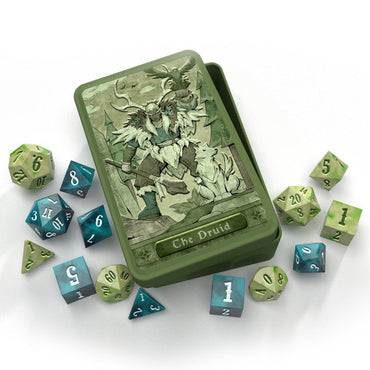Druid 14 RPG Dice w/Tin