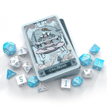Monk 14 RPG Dice w/Tin