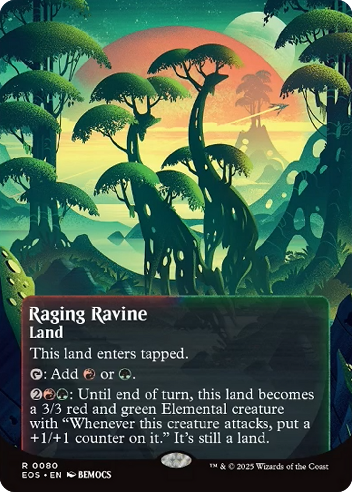 Raging Ravine (0080) (Borderless) [Edge of Eternities: Stellar Sights]