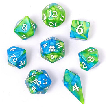 Verdent Stream 8pc RPG Dice Set