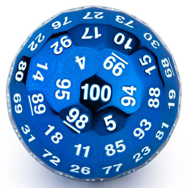 d100 Metal Titan's Fist Blue
