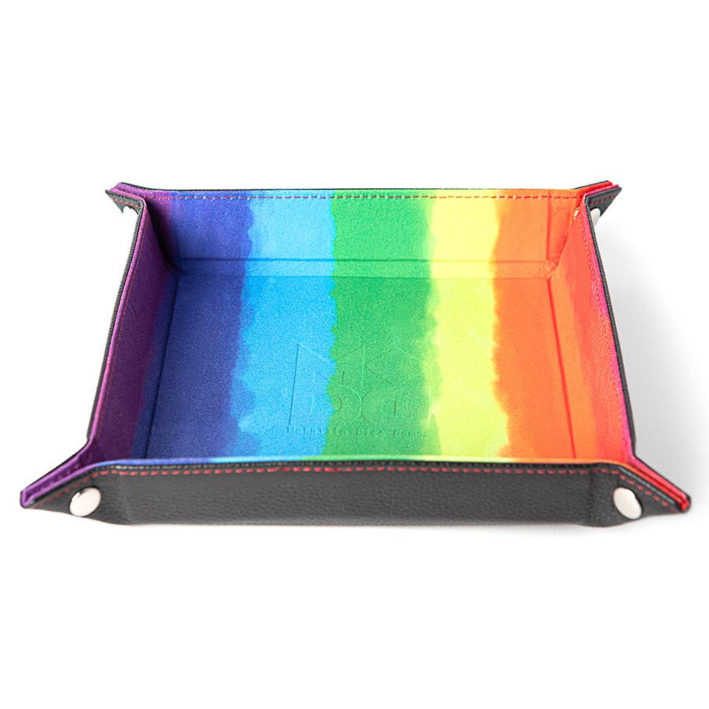 10x10 Rainbow Velvet Dice Tray