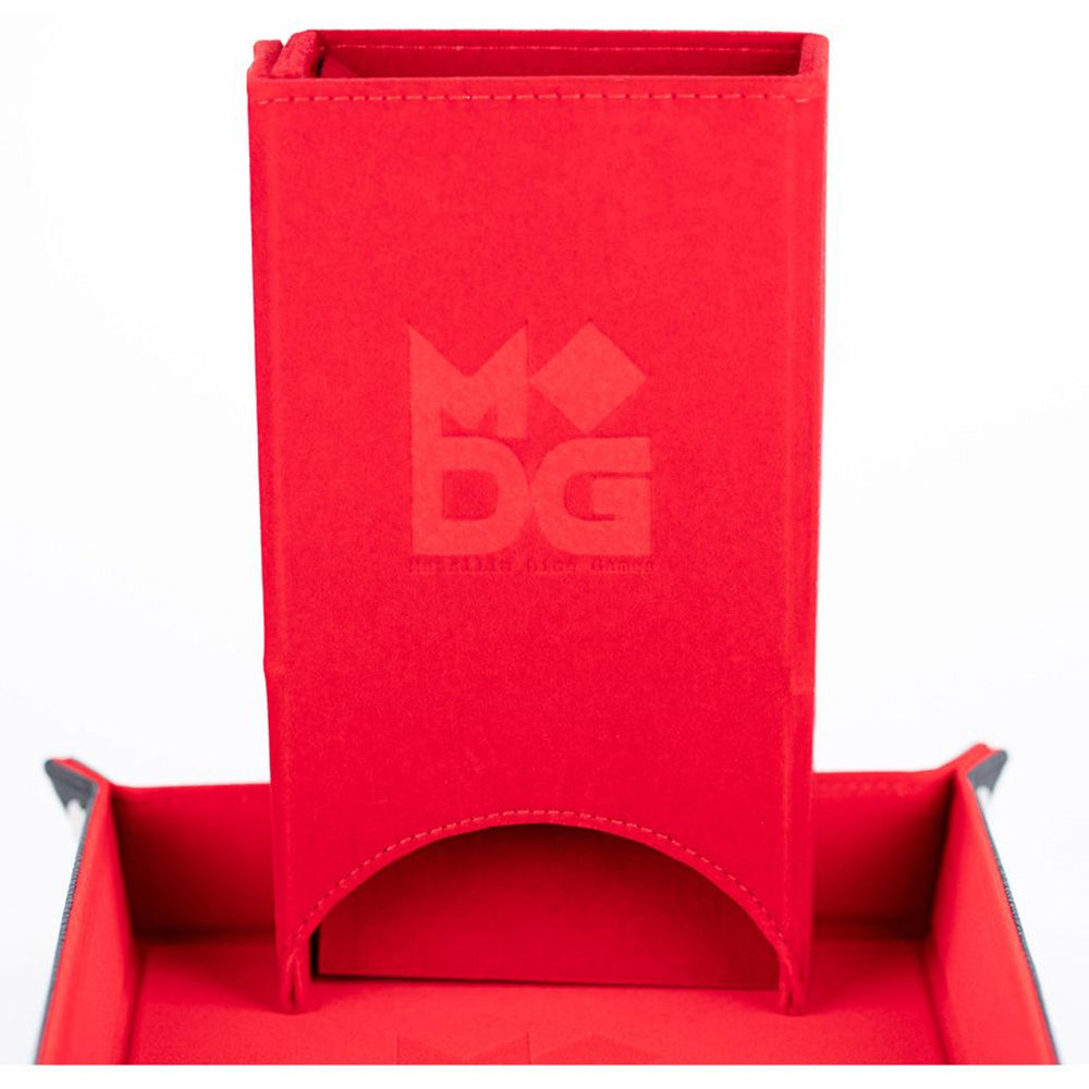 Dice Tower Fold Up Velvet Red
