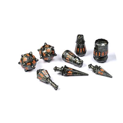 Polyhero WarriorSteelGrey Dice