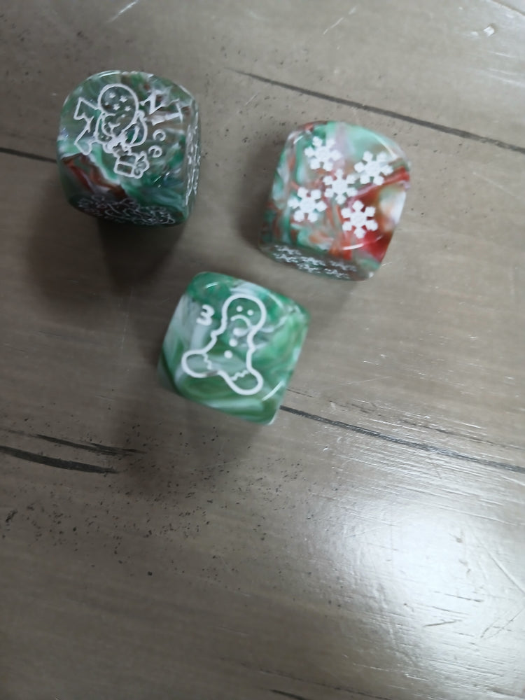 Chessex 16mm Holiday Trio d6 Set