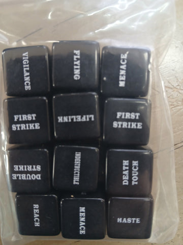 Ability Dice - Black Small Print