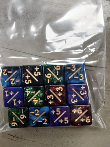 12mm 12ct Counter Dice Set - Assorted