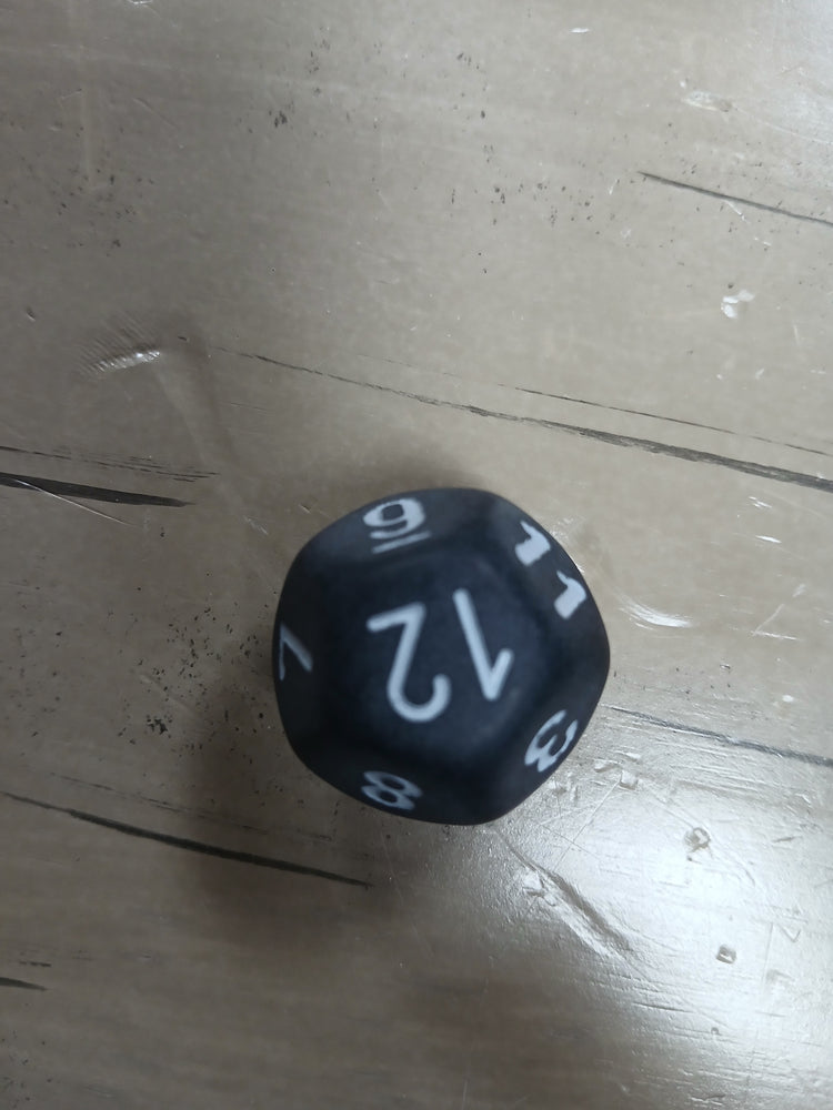 Chessex Granite w/White 24mm d12