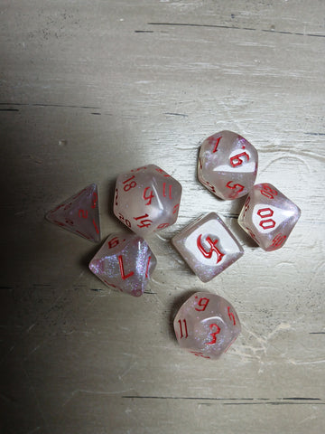 Frost Shimmer w/Red RPG Dice