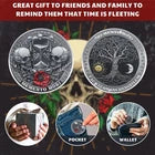 Memento Mori Coin Metal Skull Reminder Token