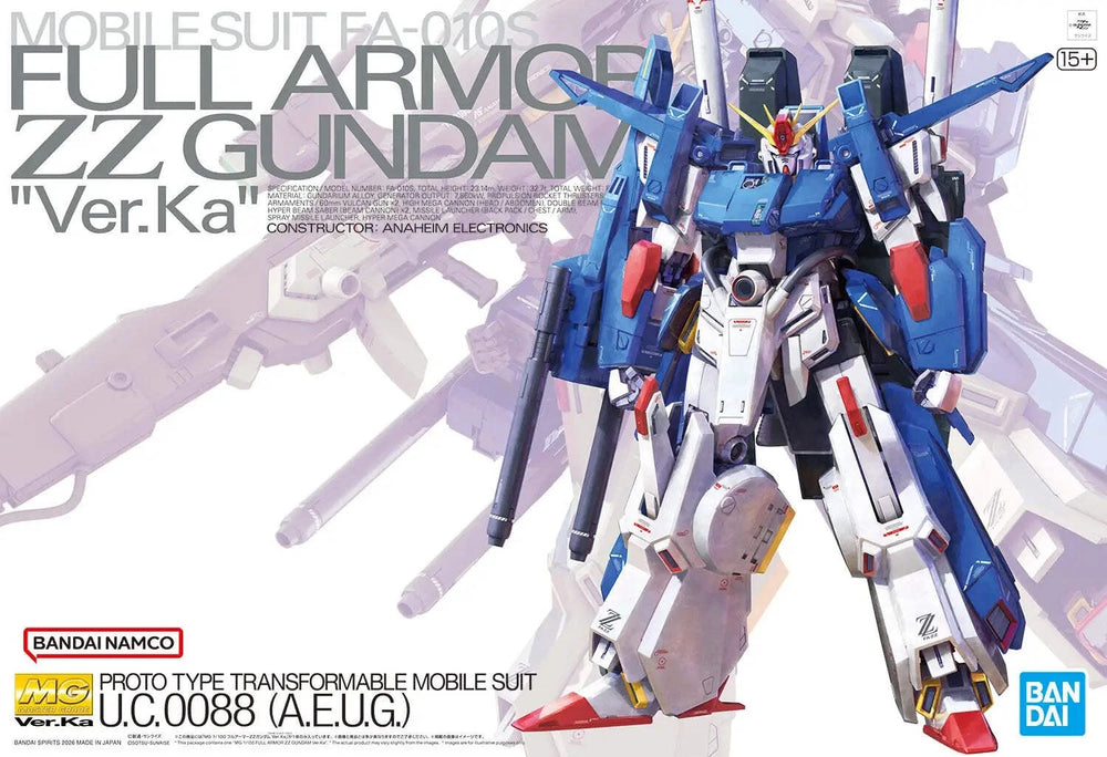 Full Armor ZZ Gundam ver. Ka "Mobile Suit Gundam ZZ", Bandai Hobby MG 1/100