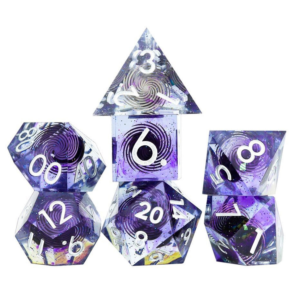 Sirius 7-Set Sharp-edged Sharp Midnight Dice