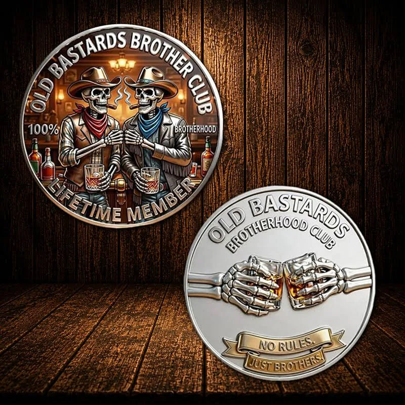 Old Bastards Brotherhood Challenge Coin