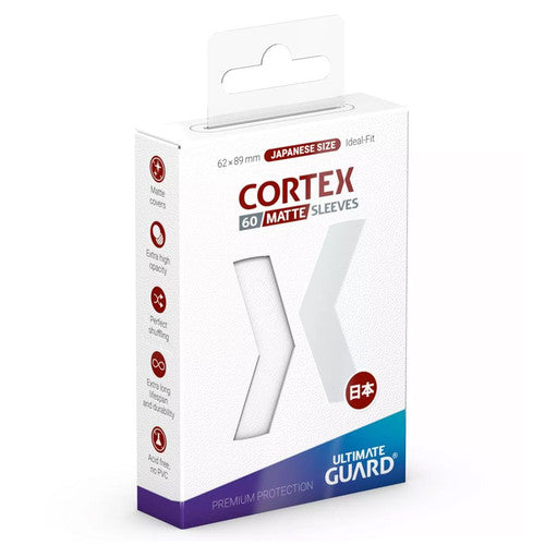 Ultimate Guard Cortex Sleeves Japanese Size Matte - White (60-pk)
