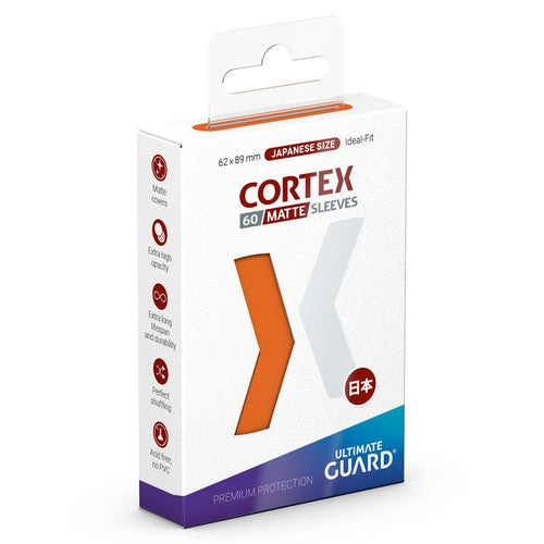 Ultimate Guard Cortex Sleeves Japanese Size Matte - Orange (60-pk)